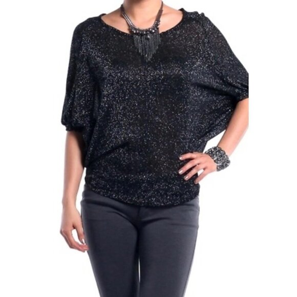 Jella Couture kaftan knitted top, wine,  size 8/10 medium - Picture 2 of 10